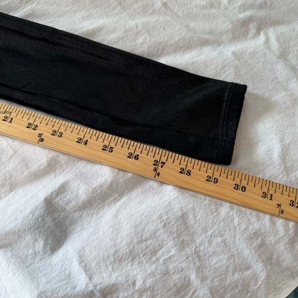 SPANX Black High-Rise Faux Leather Leggings, Size M - Picture 8 of 11